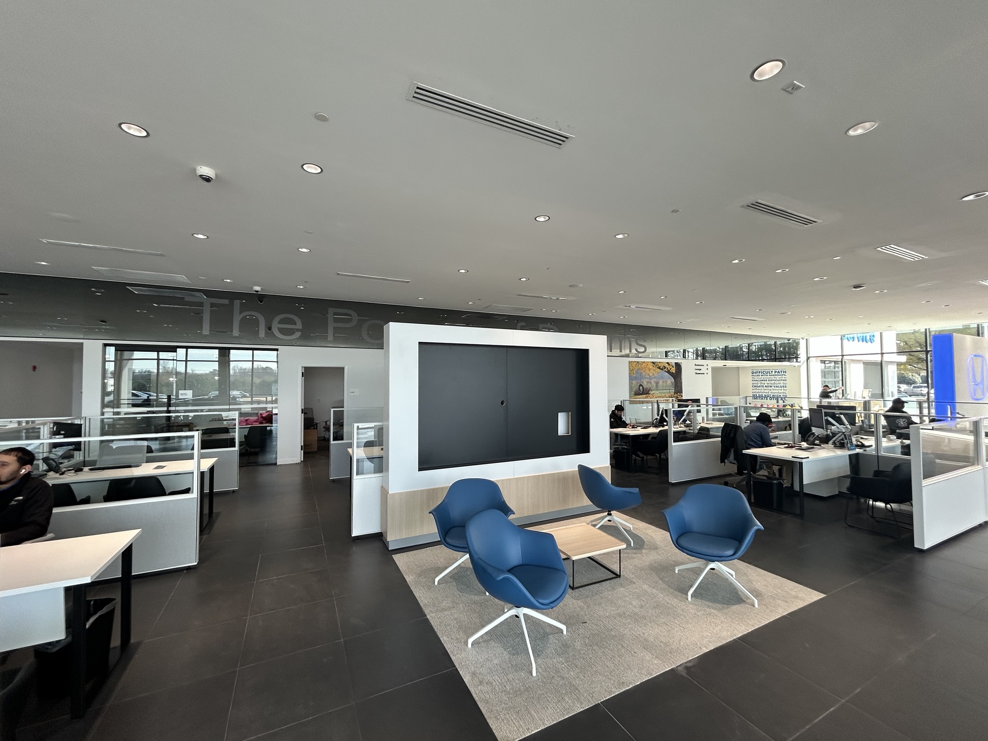 Inside Car dealership