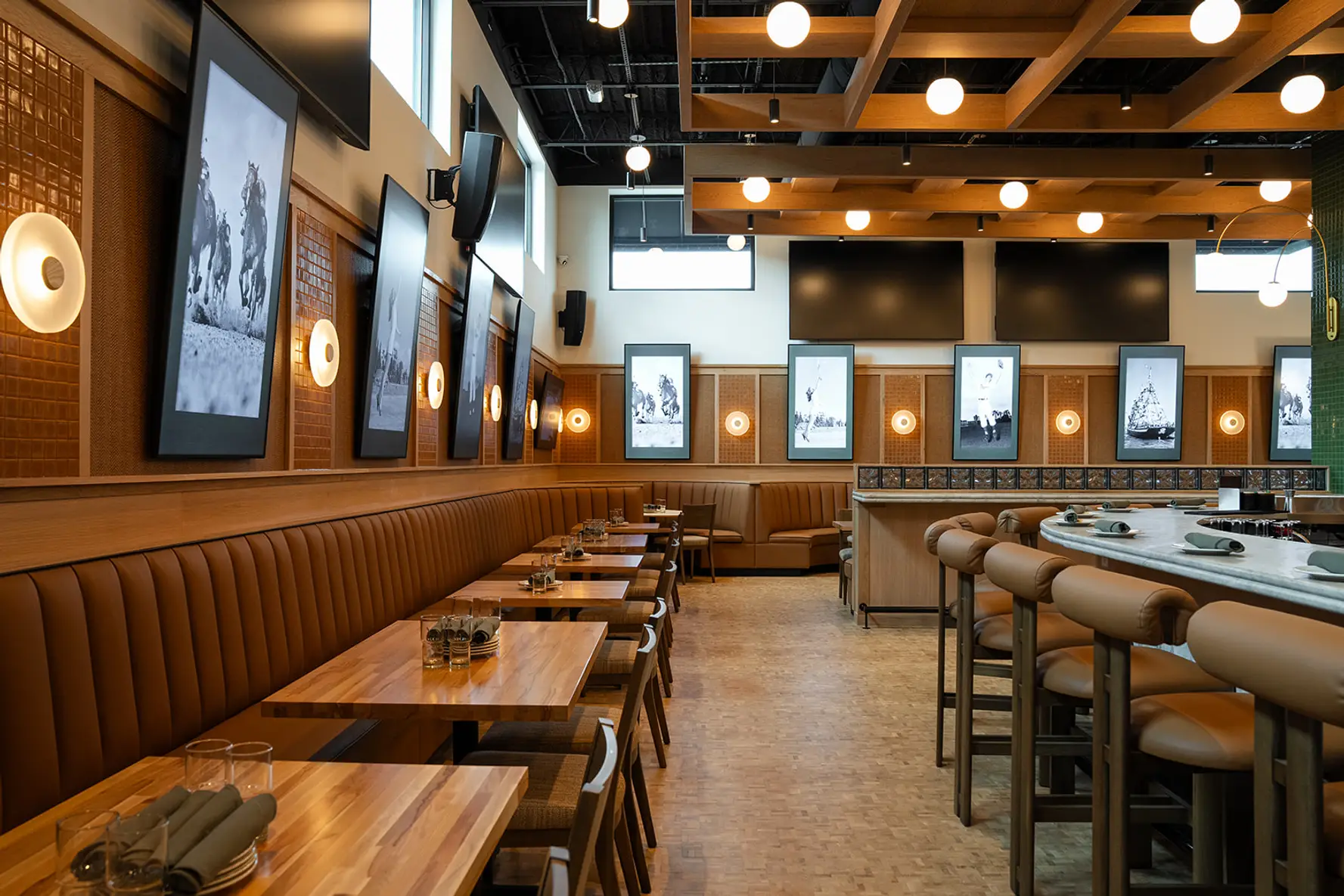 Interior of a restaurant